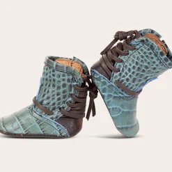 New Freebird Stores Baby Coal Turquoise Croco