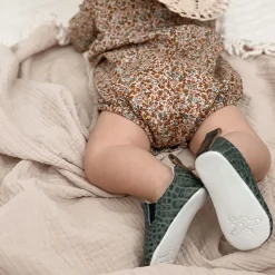 Clearance Freebird Stores Baby Kicks Turquoise Croco