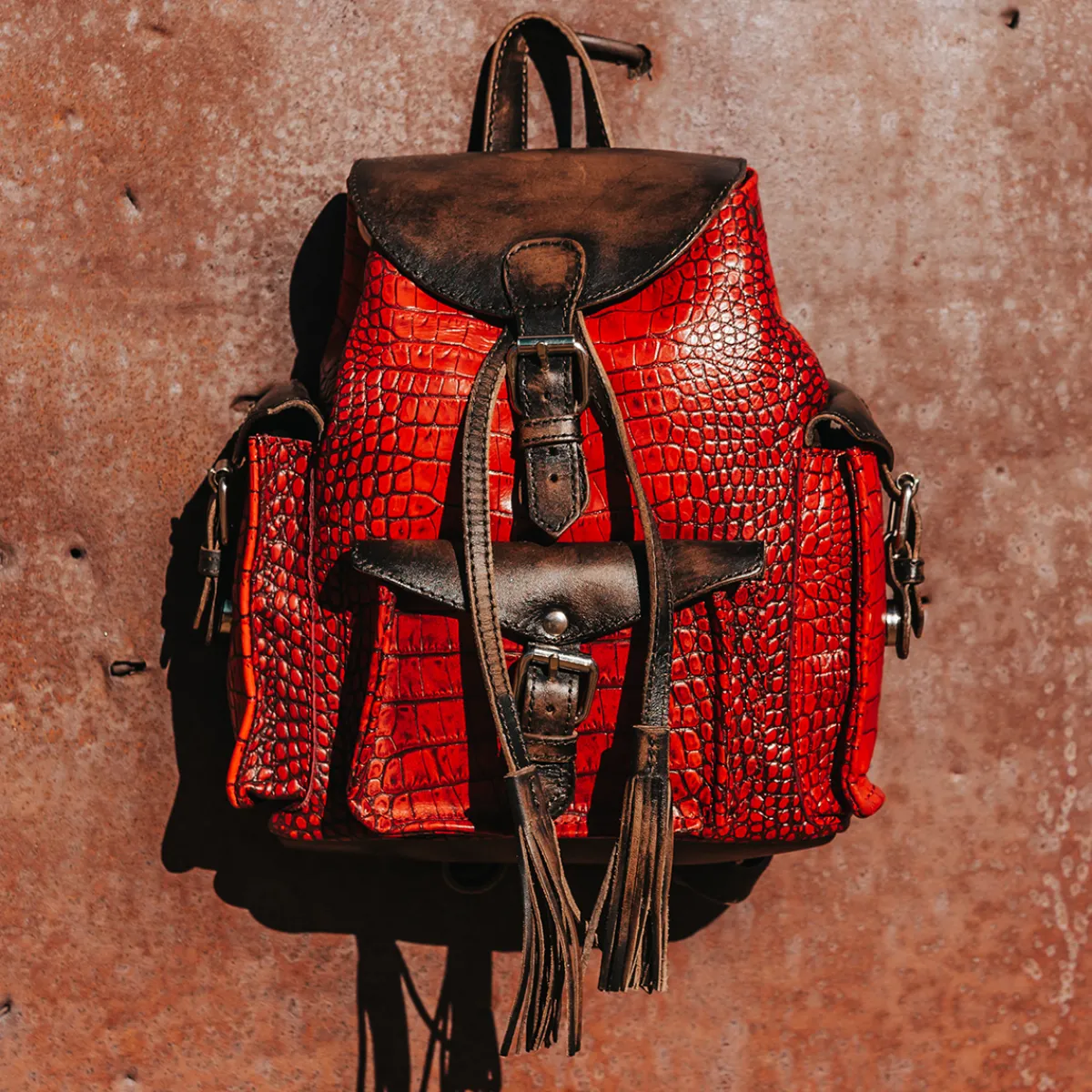 Sale Freebird Stores Brett Red Croco