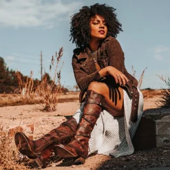 Clearance Freebird Stores Cassius Brown Distressed