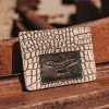 New Freebird Stores Cc Wallet Taupe Croco