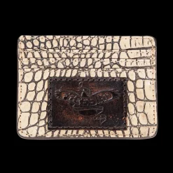 New Freebird Stores Cc Wallet Taupe Croco