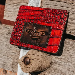 Outlet Freebird Stores Cc Wallet Red Croco