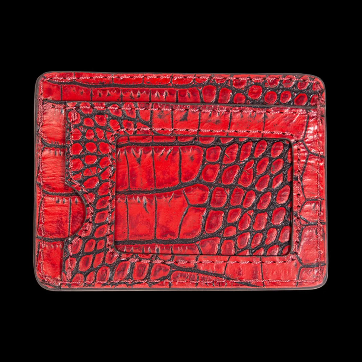 Outlet Freebird Stores Cc Wallet Red Croco