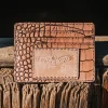 Best Freebird Stores Cc Wallet Pink Croco