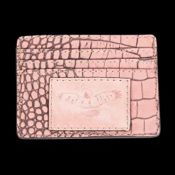Best Freebird Stores Cc Wallet Pink Croco