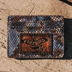 Online Freebird Stores Cc Wallet Blue Multi Snake
