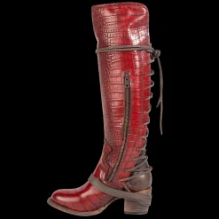 Fashion Freebird Stores Coal Red Croco