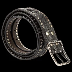 Sale Freebird Stores Cross Belt Black Snake