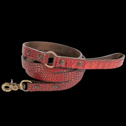 Discount Freebird Stores Dog Leash Red Croco