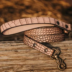 Hot Freebird Stores Dog Leash Pink Croco