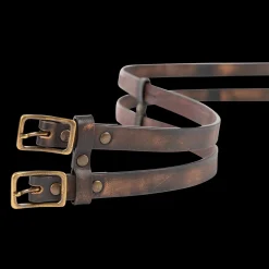 New Freebird Stores Double Belt Black Distressed