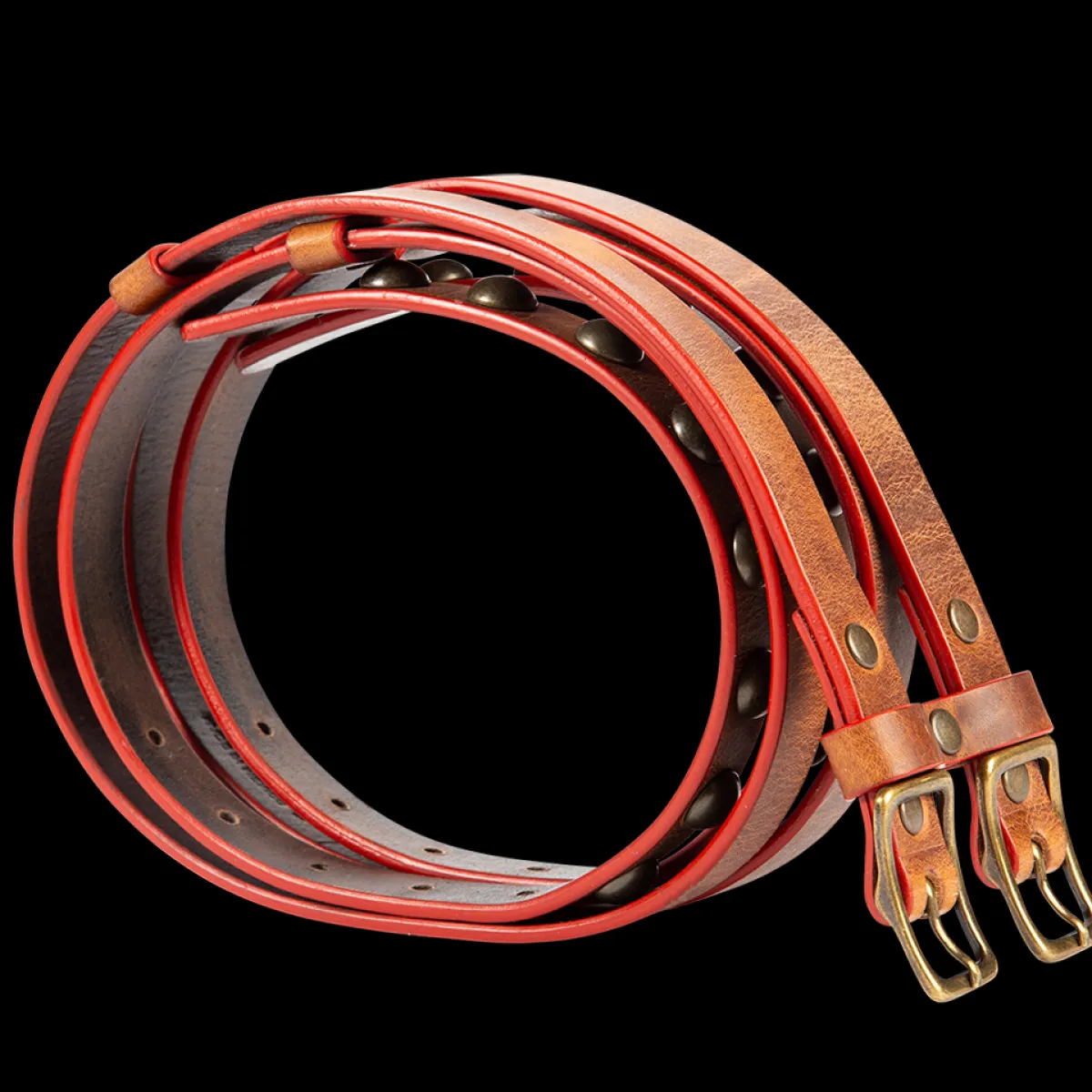 Fashion Freebird Stores Double Belt Brown