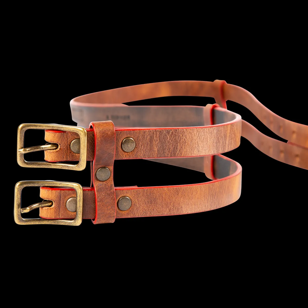 Fashion Freebird Stores Double Belt Brown