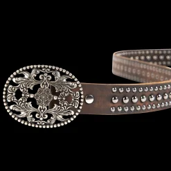 Online Freebird Stores Iron Belt Black Distressed