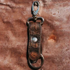 Online Freebird Stores Key Chain Brown Distressed