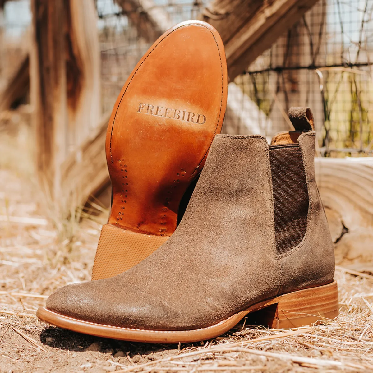 Sale Freebird Stores Palmer Taupe Suede