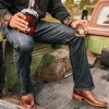 Hot Freebird Stores Palmer Brown Leather