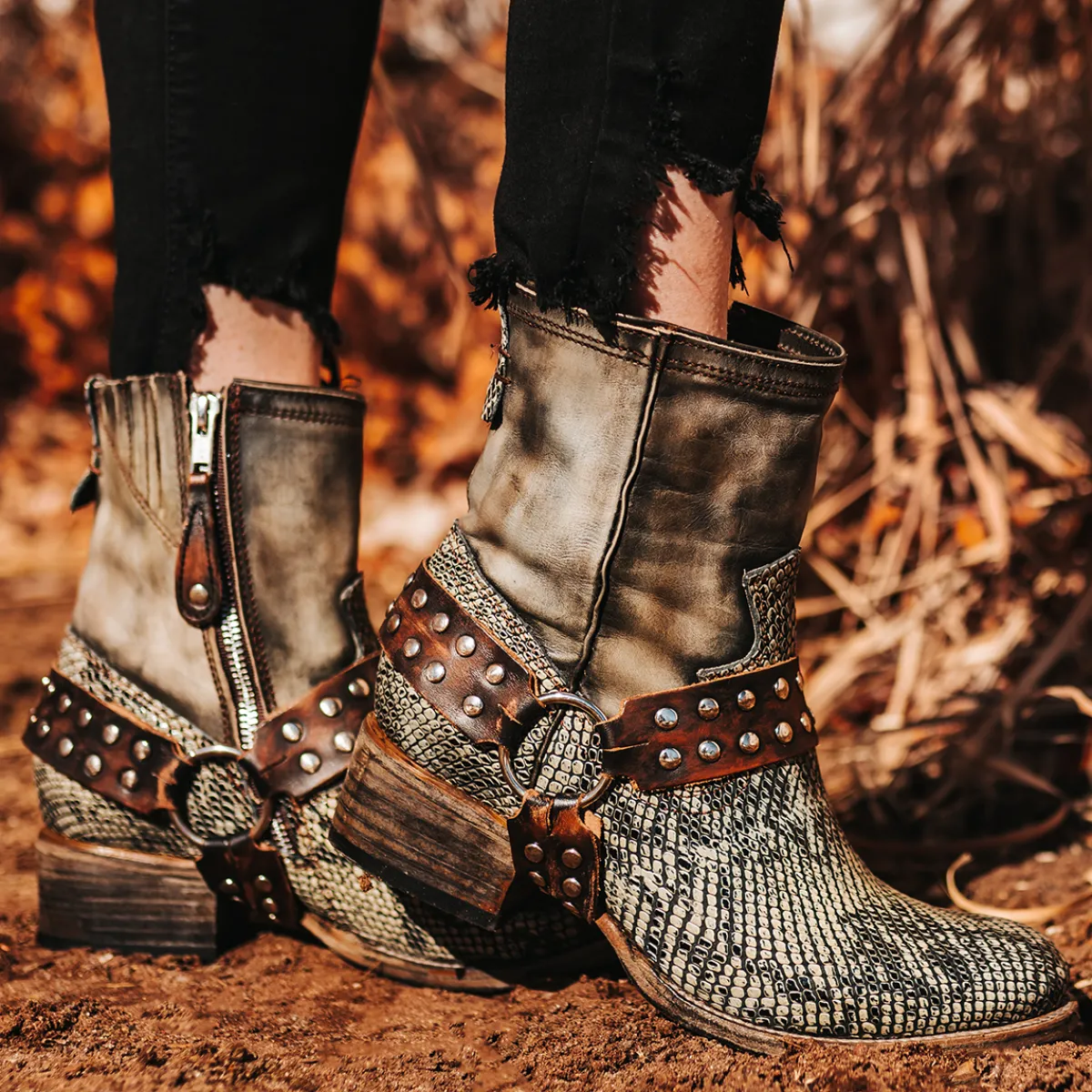 Outlet Freebird Stores Ramone Olive Multi