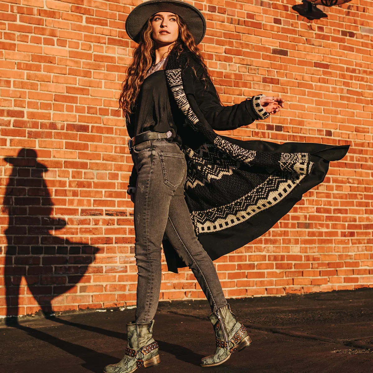 Outlet Freebird Stores Ramone Olive Multi