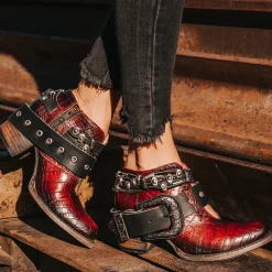 Outlet Freebird Stores Saloon Red Croco