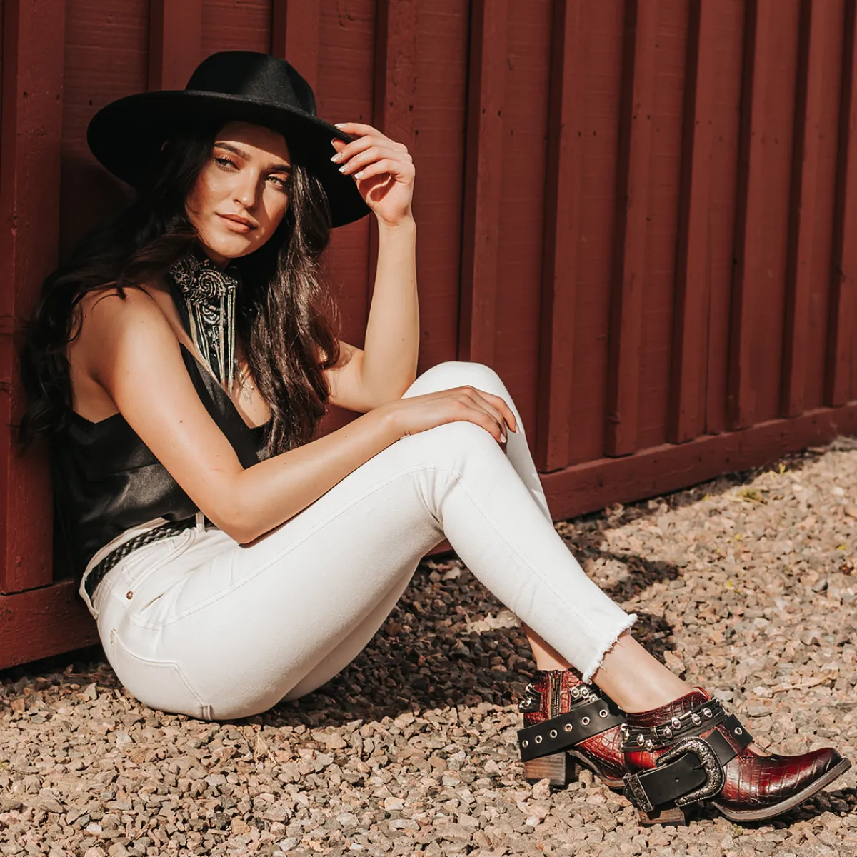 Outlet Freebird Stores Saloon Red Croco