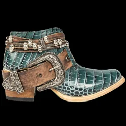 Discount Freebird Stores Saloon Turquoise Croco