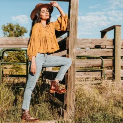 Clearance Freebird Stores Scarlett Cognac Multi
