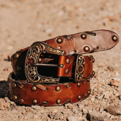 Sale Freebird Stores Whip Stitch Belt Brown