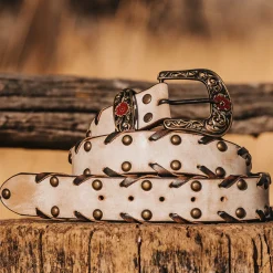 Clearance Freebird Stores Whip Stitch Belt Taupe