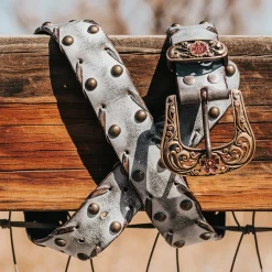 Clearance Freebird Stores Whip Stitch Belt Ice