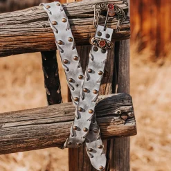 Clearance Freebird Stores Whip Stitch Belt Ice