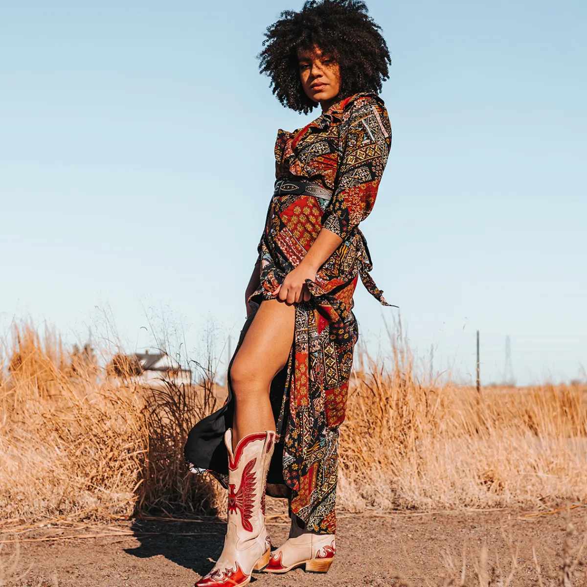 Discount Freebird Stores Willie Beige/Red Multi