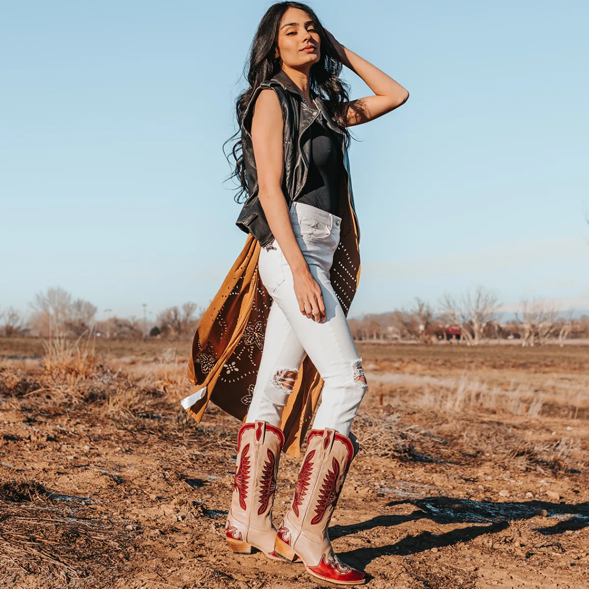 Discount Freebird Stores Willie Beige/Red Multi